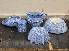5 Pieces of Stangl "Town and Country" Sponeware. 5B