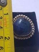 Native Sterling Silver Agate Ring sz 8