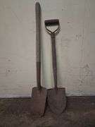 2 short shovels