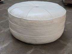 MCM Vinyl Ottoman