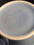 Blue Fiesta 8 cups and 3 serving bowls