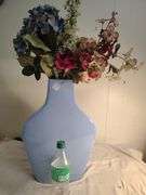 Vase with fake flowers 18 1/2"