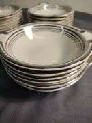 Smith& Taylor Platinum band China set- 24 bowls 6 plates
