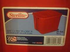 2 Storage totes with latching lids