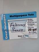 Great Solutions 20 gallon tote with bears
