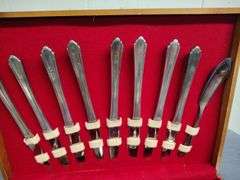 Wm. Rogers Oneida silverware in case