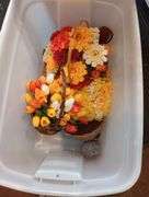 Great Solutions 20 gallon tote with flowers