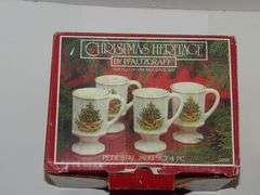 Pfaltzgraff Christmas Mugs (4) In Original Box