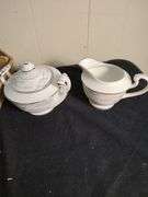 Royal Wheat Valmont China set 8 Cups 8 saucers creamer and sugar