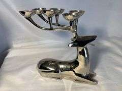 Vintage Reindeer Antler Candle Holder
