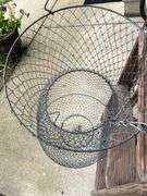 Vintage Galvanized Wire Fish Basket