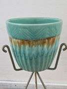 Vintage Roseville Planter with Stand. FR
