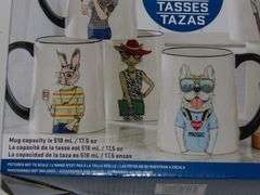 6 Large Cartoon Mugs (New in Box)