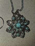 Turquoise and silver necklaces and earrings