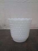White glass assortment. 1b