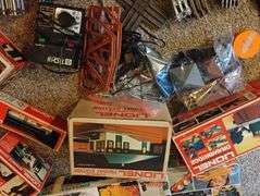 large lionel train stuff lot comes with tote no lid