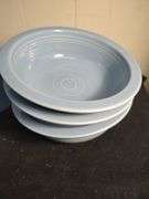 Blue Fiesta 8 cups and 3 serving bowls
