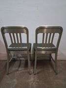 2 general fireproofing co. industrial style chairs