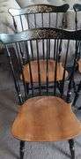 Hitchcock Black Chairs 4 Side and 2 Arm Chairs. (BIN $150.00)