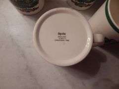 4 Spode Christmas Tree Coffee Mugs