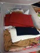 Sterilite tote with material
