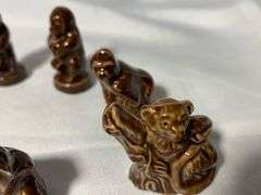 Rose Tea Figurines Ceramic Animals