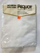 NOS Vintage white Pequot double flat sheet