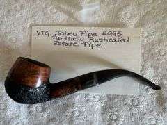 VTG Jobey Pipe #995, Partially Rusticated Estate Pipe