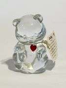 Fenton glass July birthstone bear
