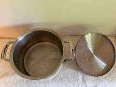 Tramontina 6 QT Stock Pot, 18/10 Stainless Steel with lid