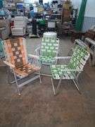 5 folding outdoor chairs
