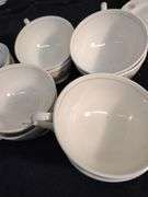 Homer Laughlin China 8 cups, 10 saucers, 5 berry bowls & 8 plates