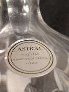 3 Vintage Astral Hand made crystal cut glass bottles made in Korea