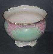 Large 12" Antique footed Hand Decorated Jardinere