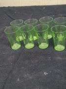 8 Vaseline coridial glasses