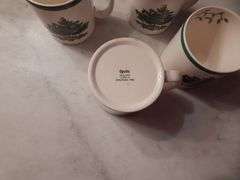 4 Spode Christmas Tree Coffee Mugs