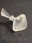 3 Vintage Astral Hand made crystal cut glass bottles made in Korea