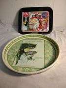 Coca-Cola tray and The Ladies Home Journal tray