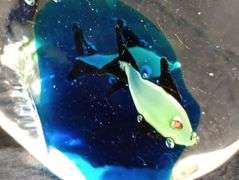 2 Fish paperweights