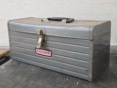 Vintage Craftsman Metal Toolbox & Contents. 5E