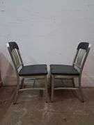 2 general fireproofing co. industrial style chairs
