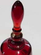 Fenton ruby red 40th Anniversary hand painted bell