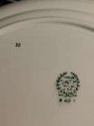Smith&Taylor Platinum band China set- 27 dinner plates salt and pepper