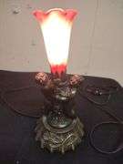 Vintage cherub base lamp