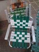 5 folding outdoor chairs