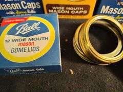 Wide mouth rims and lids for canning jars