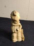 Vintage little boy "empty pockets" and little girl chalkware