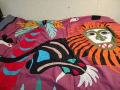 2 African flag banners