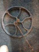 Antique Singer treadle sewing machine wheel