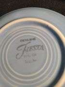 Blue Fiesta 8 cups and 8 saucers
